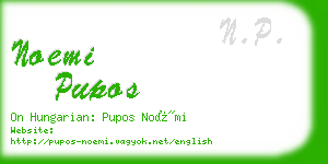 noemi pupos business card